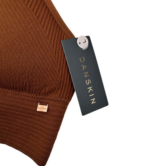 Danskin Soft Ribbed Deep Plunge V-Neck Bras Set of Two Women's Size Large - Picture 6 of 10